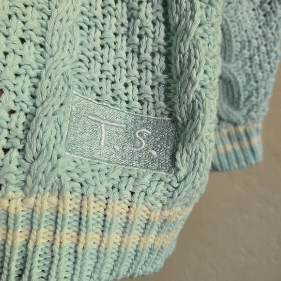 Taylor Swift Inspired 1989 Light blue Knit Cardigan Size Medium - Picture 2 of 9